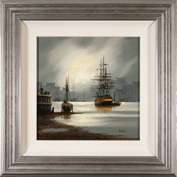 Alex Hill, Original oil painting on canvas, Moonlight Escape Medium image. Click to enlarge