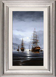 Alex Hill, Original oil painting on panel, Silver Tides Medium image. Click to enlarge