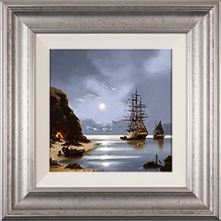 Alex Hill, Original oil painting on panel, Smuggler's Cove Medium image. Click to enlarge