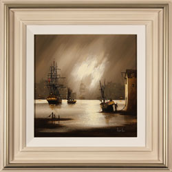 Alex Hill, Original oil painting on canvas, Harbour Fog Medium image. Click to enlarge