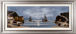 Alex Hill, Original oil painting on panel, Anchor at Smuggler's Bay Medium image. Click to enlarge
