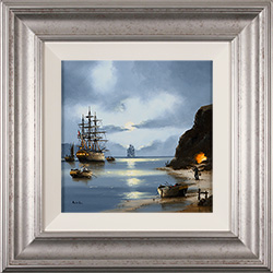 Alex Hill, Original oil painting on panel, Midnight Cove Medium image. Click to enlarge
