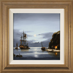 Alex Hill, Original oil painting on canvas, Moonlight Cove Medium image. Click to enlarge