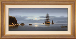 Alex Hill, Original oil painting on canvas, Moonlight Delivery Medium image. Click to enlarge