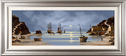 Alex Hill, Original oil painting on panel, Smuggler's Sands