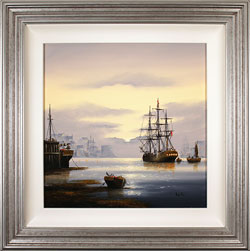 Alex Hill, Original oil painting on canvas, Sunrise Harbour Medium image. Click to enlarge