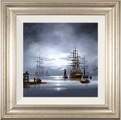 Alex Hill, Original oil painting on panel, As the Mist Draws in Medium image. Click to enlarge