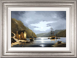 Alex Hill, Original oil painting on panel, Smuggler's Shores