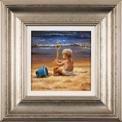 Amanda Jackson, Original oil painting on panel, His First Holiday Medium image. Click to enlarge