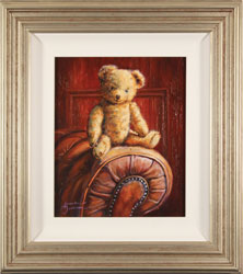 Amanda Jackson, Original oil painting on panel, Chester, A Well Loved Bear Medium image. Click to enlarge