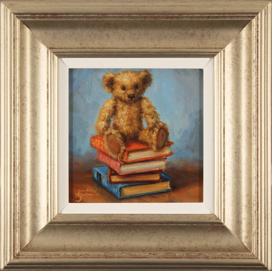 Amanda Jackson, Original oil painting on panel, Bear's Best Books