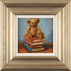 Amanda Jackson, Original oil painting on panel, Bear's Best Books Medium image. Click to enlarge