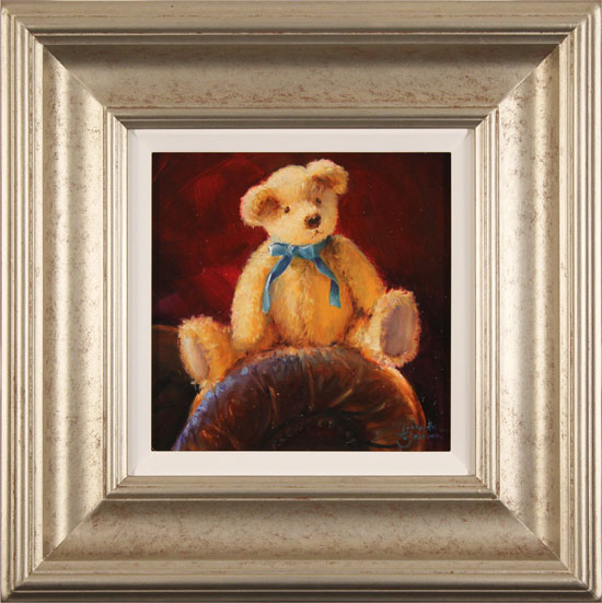 Amanda Jackson, Original oil painting on panel, Bear's Blue Ribbon