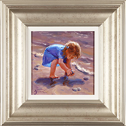 Amanda Jackson, Original oil painting on panel, The Biggest Pebble Medium image. Click to enlarge
