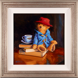 Amanda Jackson, Original oil painting on panel, Bear's Blue Ribbon