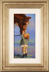 Amanda Jackson, Original oil painting on panel, Kisses for Cherry Medium image. Click to enlarge