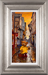Amanda Jackson, Original oil painting on panel, Bear's Adventures on The Shambles Medium image. Click to enlarge