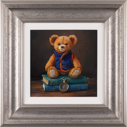 Amanda Jackson, Original oil painting on panel, The Bear Who Read the Waves