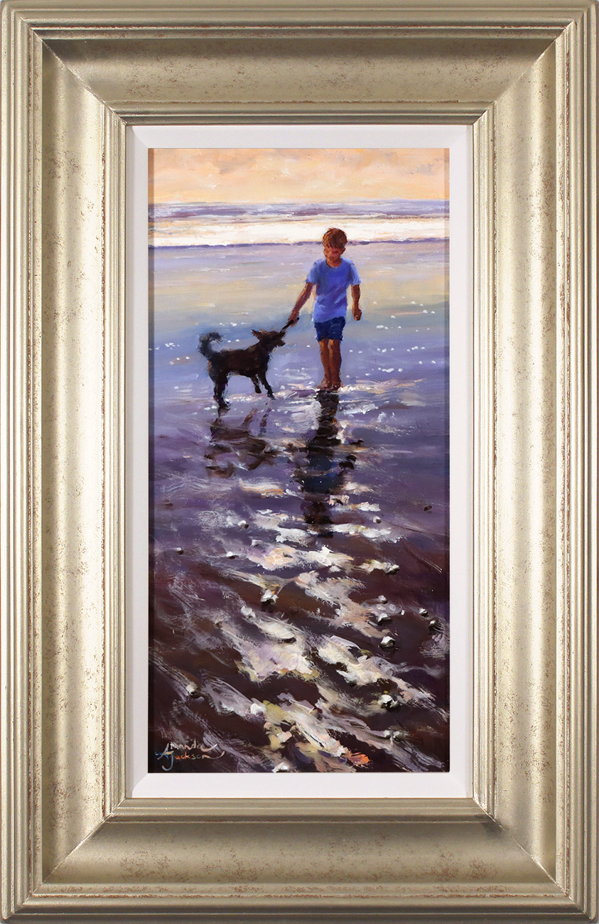 Amanda Jackson, Original oil painting on panel, Beach Pals Click to enlarge