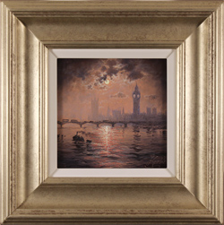 Andrew Grant Kurtis, Original oil painting on canvas, Westminster Chimes at Midnight Medium image. Click to enlarge