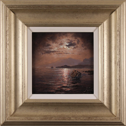 Andrew Grant Kurtis, Original oil painting on canvas, Moonlight Sparkle, Lakeland Medium image. Click to enlarge