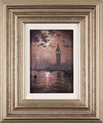 Andrew Grant Kurtis, Original oil painting on canvas, Westminster Chimes at Midnight Medium image. Click to enlarge