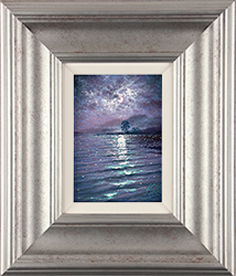 Andrew Grant Kurtis, Original oil painting on canvas, Moonlight Reflections, Lakeland Medium image. Click to enlarge