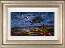 Andrew Grant Kurtis, Original oil painting on panel, By the Light of the Silvery Moon near Settle Medium image. Click to enlarge