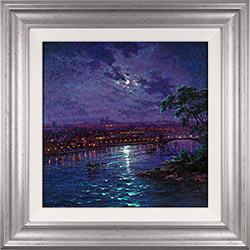 Andrew Grant Kurtis, Original oil painting on panel, Minster by Moonlight, York Medium image. Click to enlarge