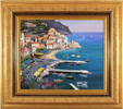 Antonio Ianicelli, Original oil painting on canvas, Mediterranean Scene