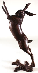 Michael Simpson, Bronze, Large Hare Boxing Medium image. Click to enlarge