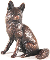 Keith Sherwin, Bronze, Fox Sitting Medium image. Click to enlarge