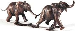 Michael Simpson, Bronze, Follow my Leader Medium image. Click to enlarge