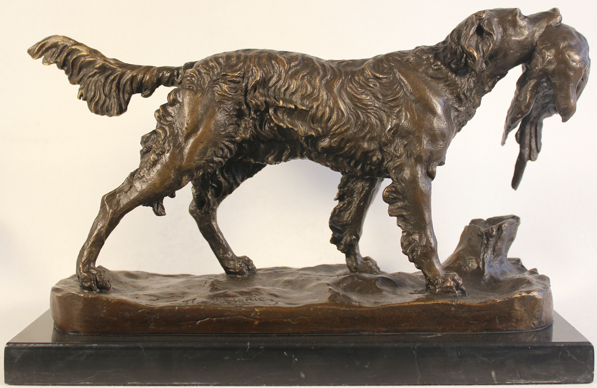 Bronze Statue Bronze, Hunting Dog, Art to buy online (RefBRZ1228)