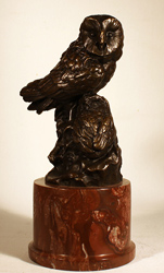 Bronze Statue, Bronze, Owl Medium image. Click to enlarge