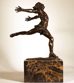 Bronze Statue, Bronze, Cherub, with marble base