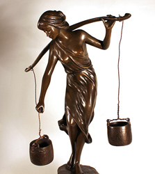 Bronze Statue, Bronze, The Water Carrier Medium image. Click to enlarge