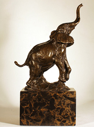 Bronze Statue, Bronze, Elephant Medium image. Click to enlarge