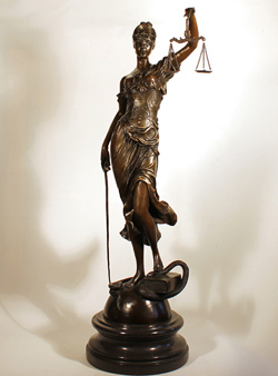 Bronze Statue, Bronze, Justice Medium image. Click to enlarge