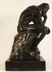 Bronze Statue, Bronze, The Thinker Medium image. Click to enlarge