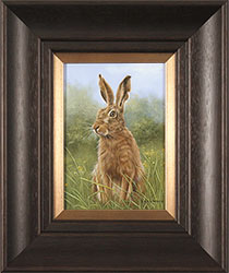Carl Whitfield, Original oil painting on panel, Hare Medium image. Click to enlarge