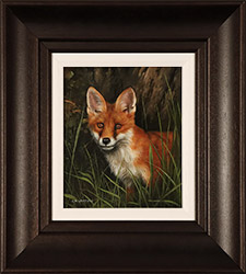 Carl Whitfield, Original oil painting on panel, Fox Medium image. Click to enlarge