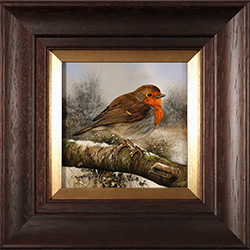 Carl Whitfield, Original oil painting on panel, Robin Medium image. Click to enlarge