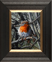 Carl Whitfield, Original oil painting on panel, A Friendly Visitor Medium image. Click to enlarge