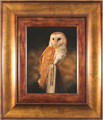 Carl Whitfield, Original oil painting on panel, Barn Owl