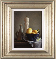 Caroline Richardson, Original oil painting on panel, Pot of Earl Grey