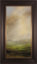 Clare Haley, Original oil painting on panel, Distant Fields of Green Medium image. Click to enlarge