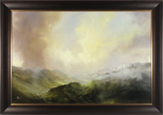 Clare Haley, Original oil painting on panel, The Valley Begins to Wake Medium image. Click to enlarge