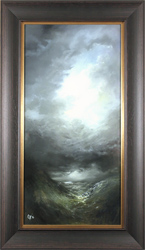 Clare Haley, Original oil painting on panel, Golden Moonlight Medium image. Click to enlarge