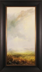 Clare Haley, Original oil painting on panel, Distant Pastures Medium image. Click to enlarge